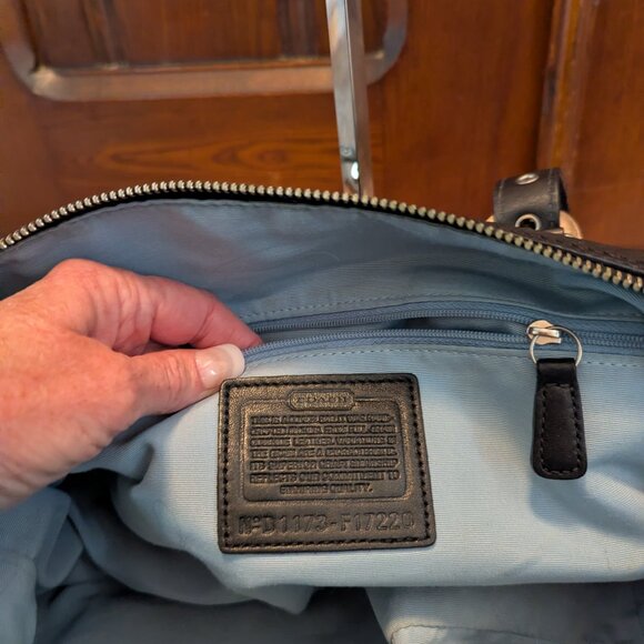 Coach Soho Black Two Way Leather Satchel F172202 - Picture 6 of 15